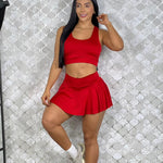 conjunto deportivo falda short