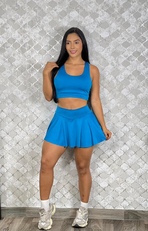 conjunto deportivo falda short