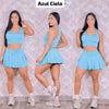 conjunto deportivo falda short